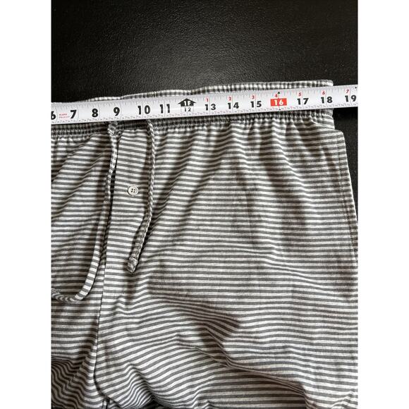 Mad Engine Pajama Sleep Pants Mens XL Grey Stripe Pockets Drawstring Lounge - Picture 8 of 11